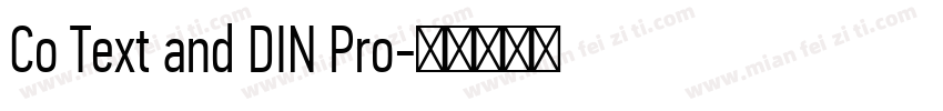 Co Text and DIN Pro字体转换